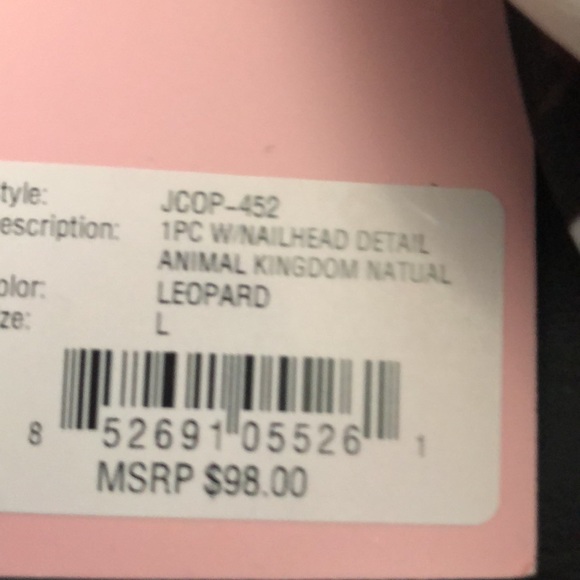 JUICY COUTURE Nailhead Animal Print one piece swimsuit - Picture 14 of 15